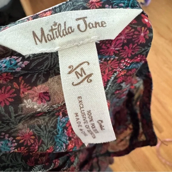 Matilda Jane Carol Floral Peasant Top‎ - Picture 4 of 8